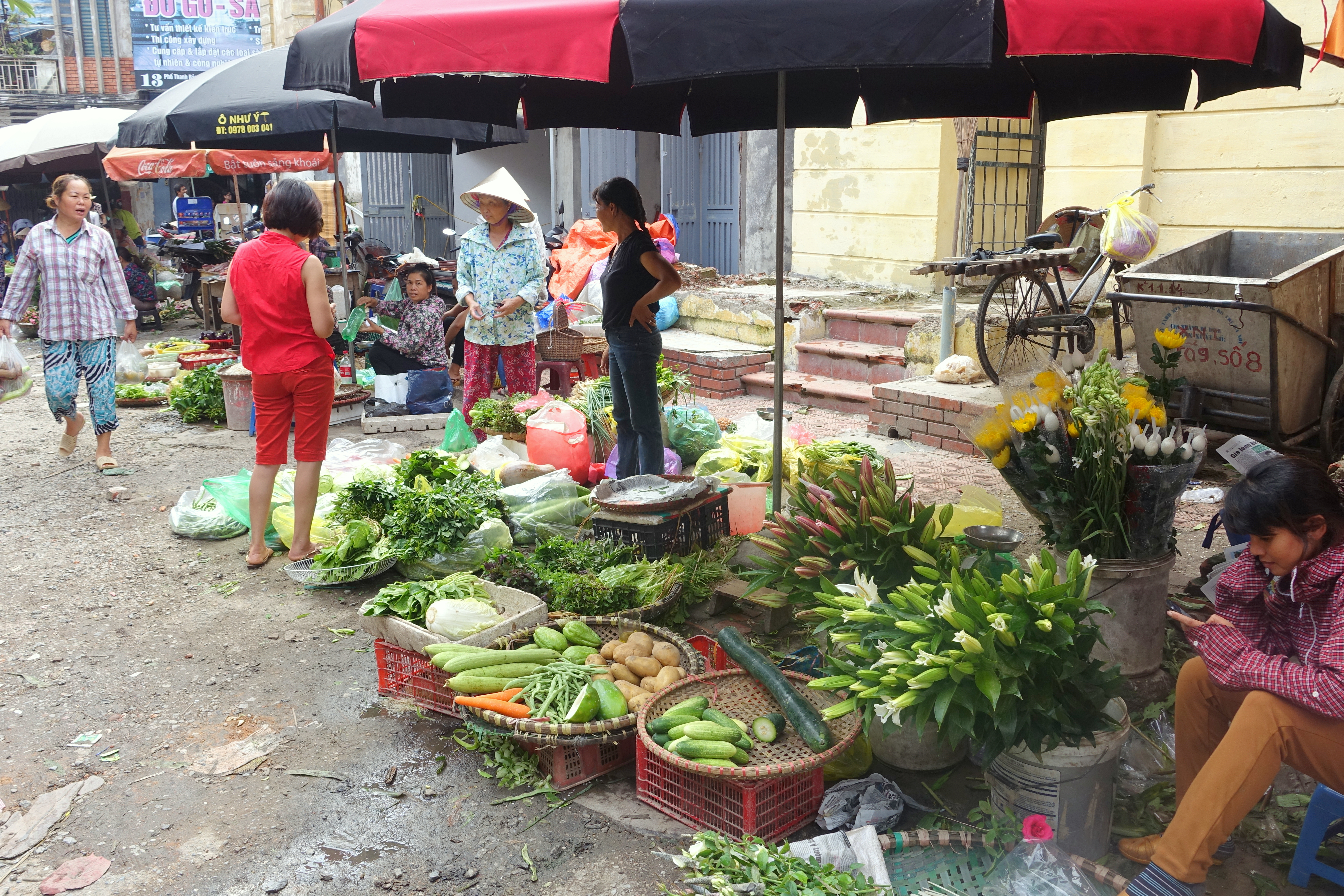 Hanoi street market — urban Vietnam where wildlife demand reduction campaigns are targeting the next generation of consumers